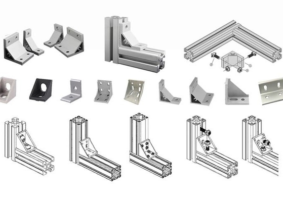 2040 3030 4040 6063 Profiel 6mm van de Aluminiumlegering 8mm 10mm Groef Roterende Steun
